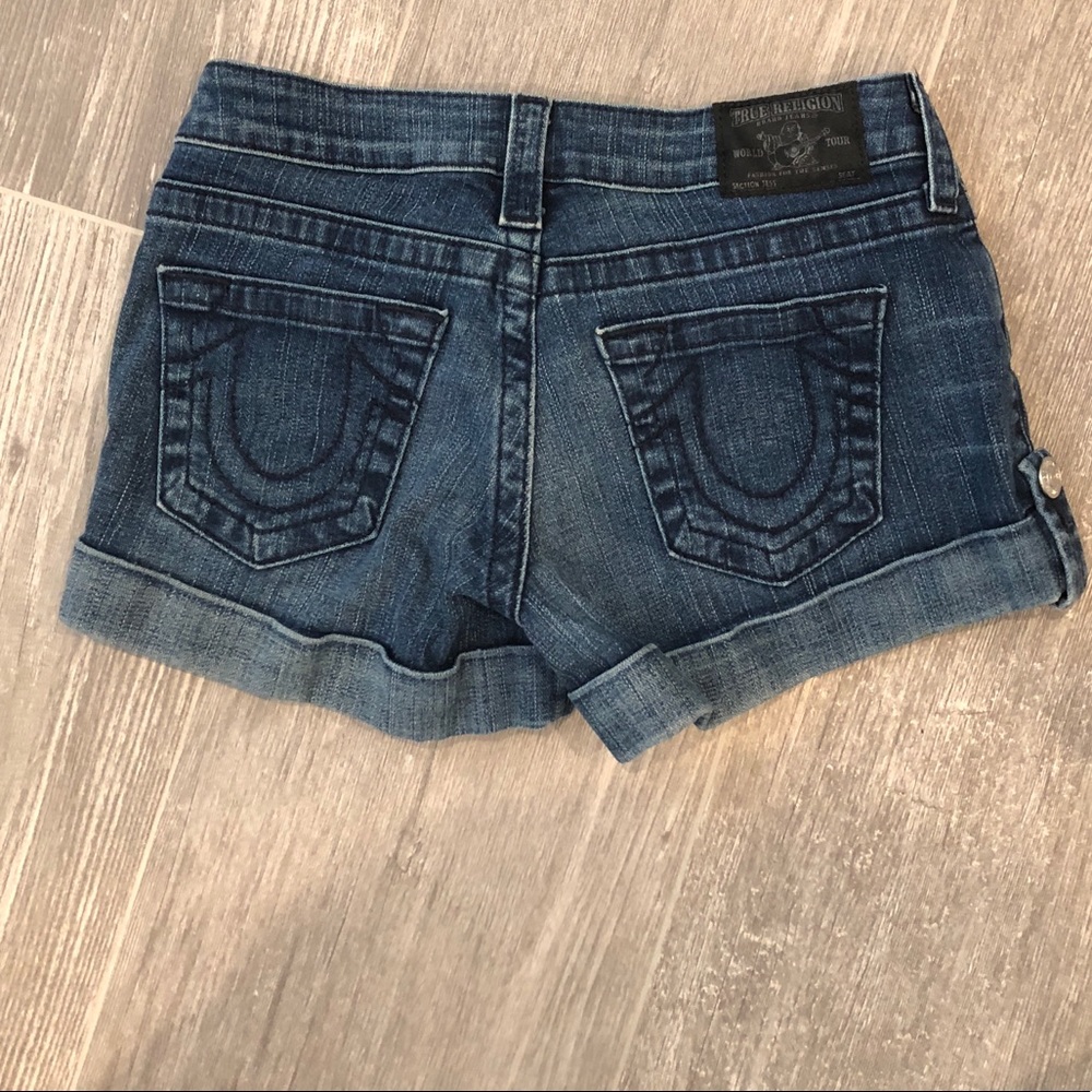 True Religion Jess Cuffed Shorts